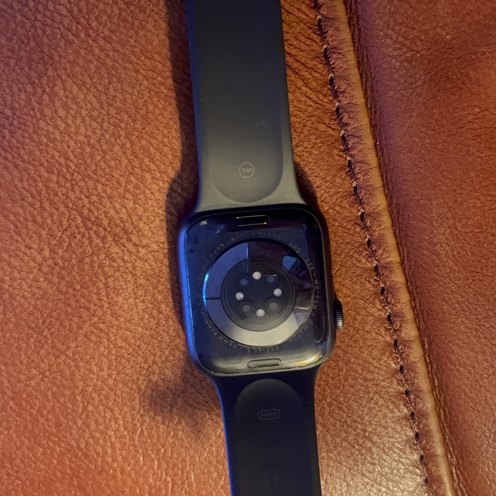 COPY - Apple Watch Series 6 cellular and gps 44mm space grey  black band like n…